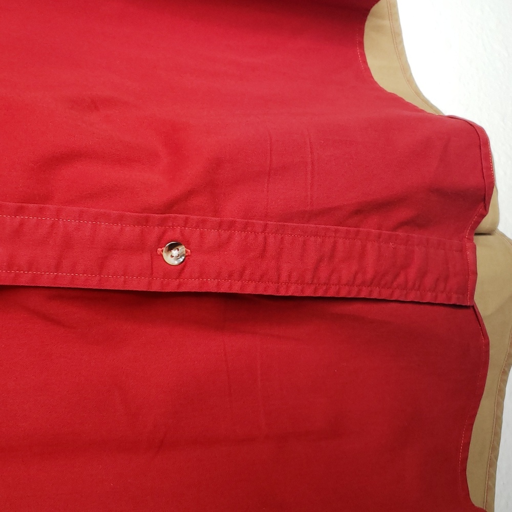 Vintage Tommy Hilfiger Cotton Wool Corduroy Colorblock Button Shirt Size L 90s - Picture 4 of 16